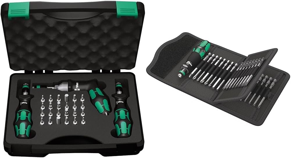 Wera - 5074739001 Kraftform 7440/41/42 Torque Screwdriver 0.3-6.0 Nm and Bit Set, 27-Piece
