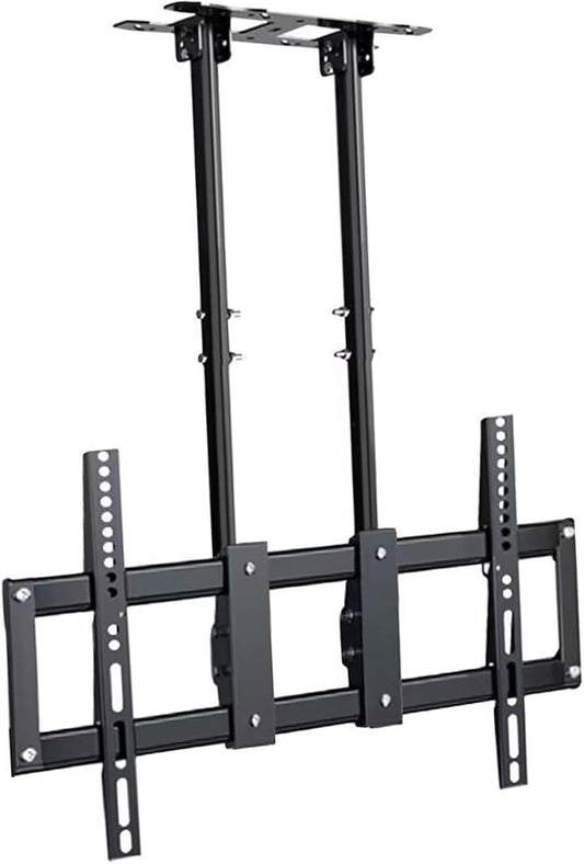 Adjustable Tilt TV Ceiling Mount, Height Adjustable Double Pole TV Mount, 0-30° Tilt(60 cm)