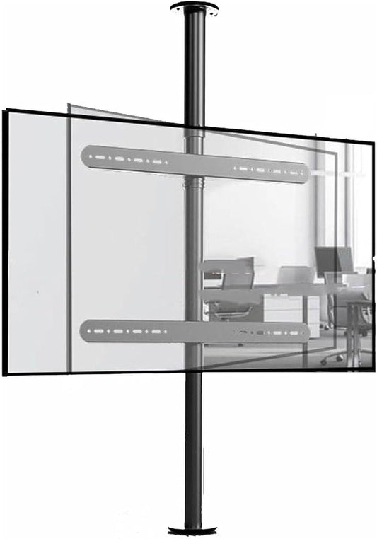 360° Rotating TV Wall Mount Adjustable Ceiling TV Stand for 32 75 Inch LED Screens Partition Rack with Swivel Base Ideal for Home Entertainment and Space Saving.
