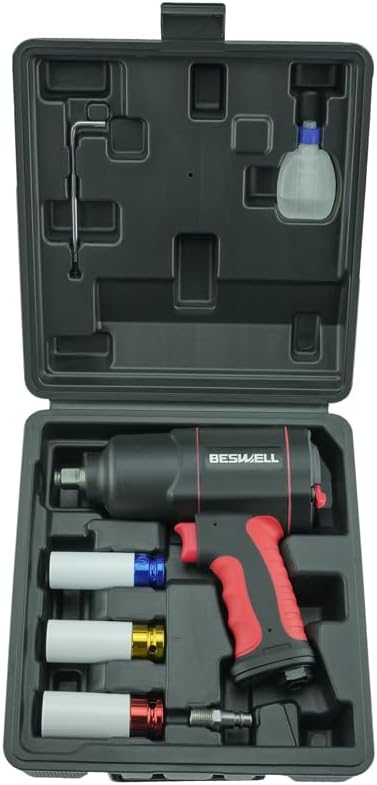 BESWELL-AKP-02-7pcs 1180 Ft.lbs / 1600 N.M 1/2" twin hammer air impact wrench set