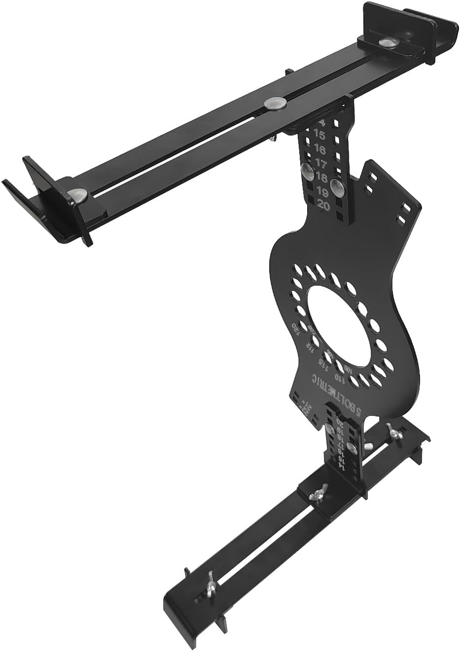 Wheel Fitment Simulator Tool, 14"-22" Tire Rim Size Measuring Mockup Offset Tool, Wheel Offset Measuring Tool, 5 Lug Metric