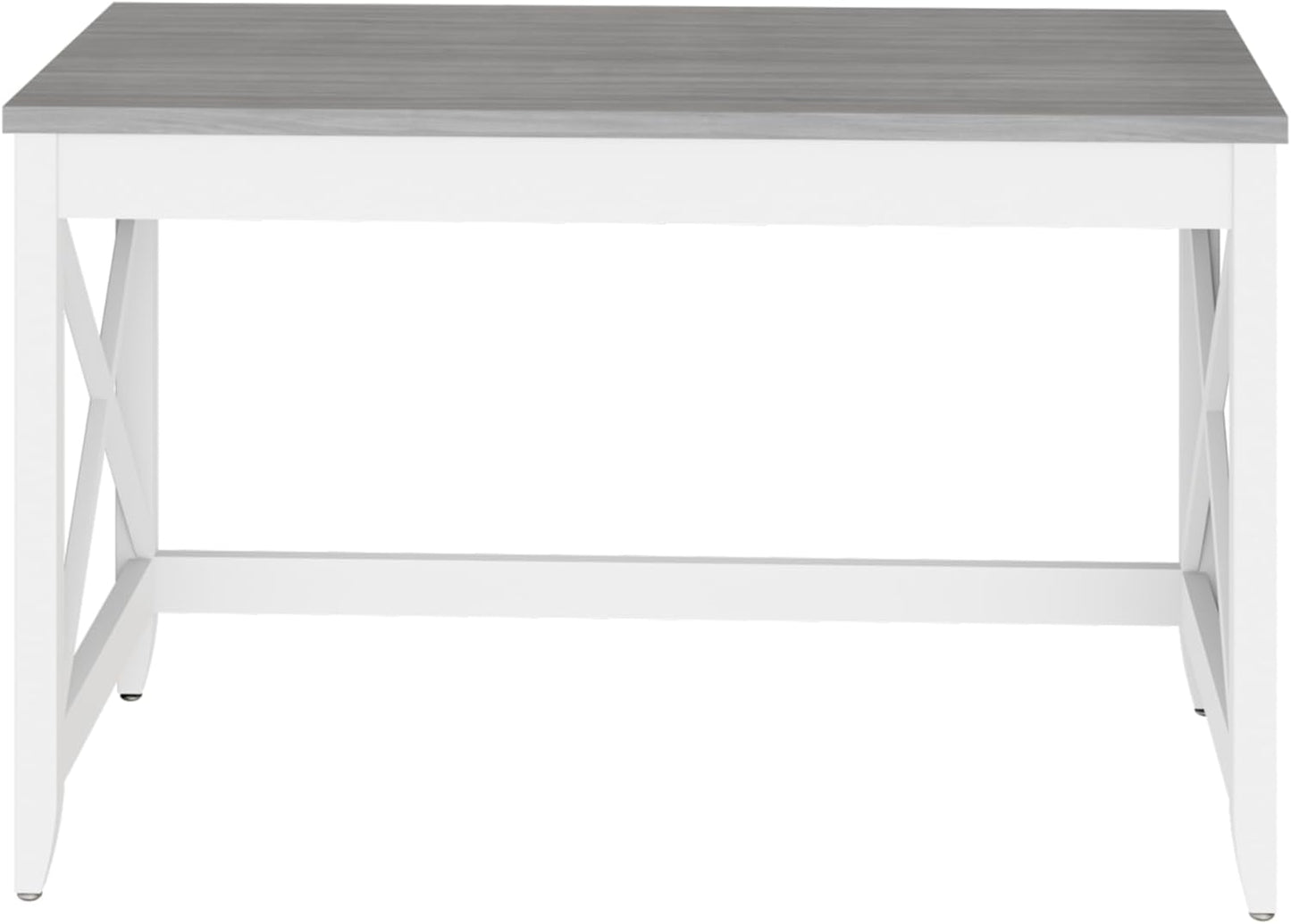 Workspace by Alera Farmhouse Writing Desk, 47.24" x 23.62" x 29.53", Gray