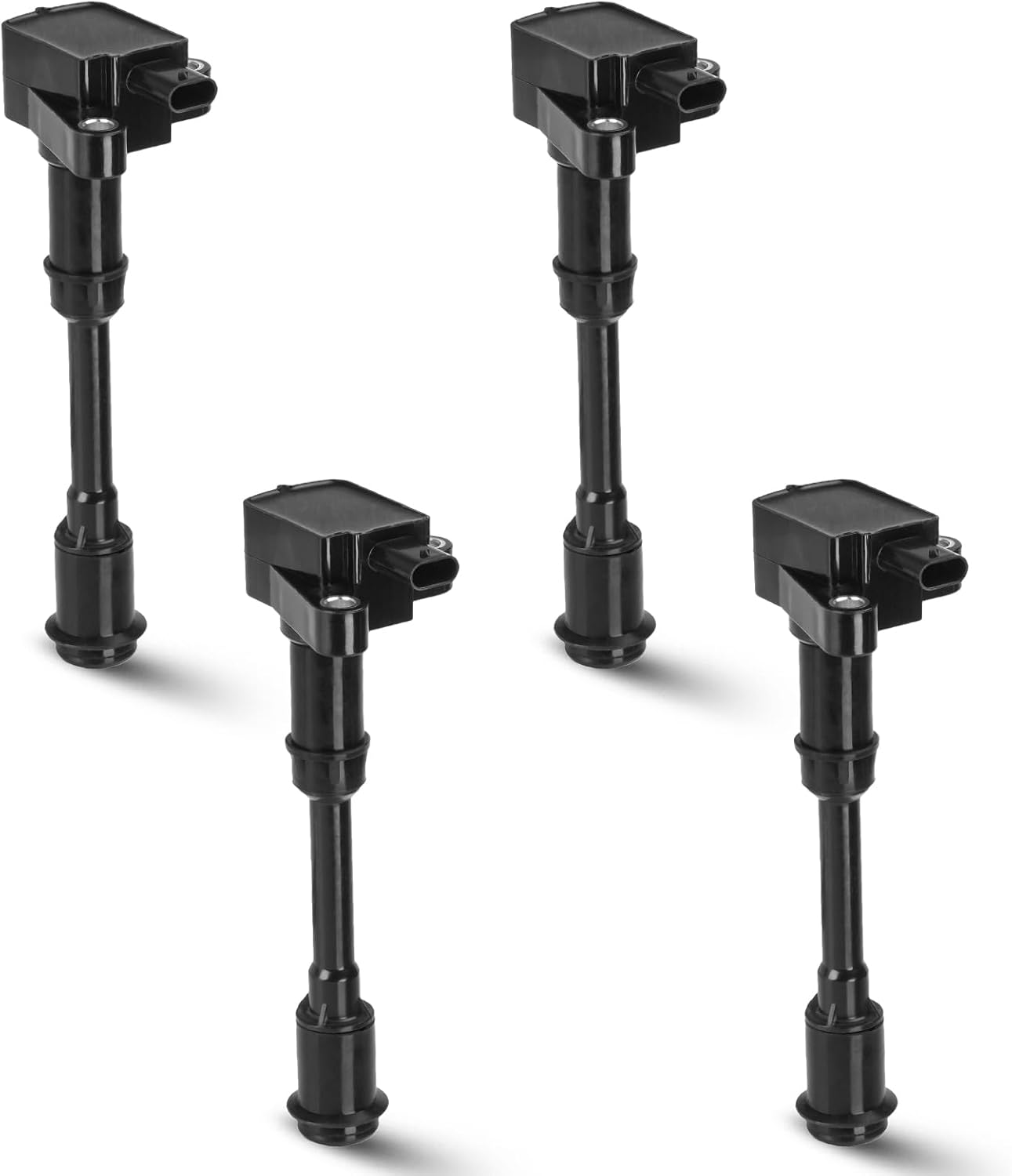 Set of 4 Ignition Coil Pack Compatible with Ford Escape Fiesta Fusion Transit Connect 1.6L L4 2013 2014 2015 2016,2017 2018 2019, Replace for UF674 C871 GN10644, Black