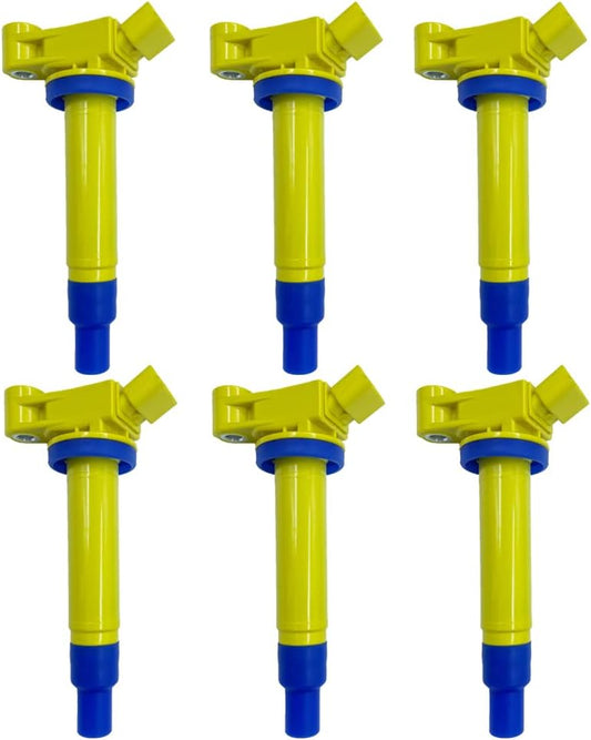 6PCS ARKAUTO HIGH PERFORMANCE IGNITION COIL 90919-02234 9091902234 90080-19016 9008019016 UF267 UF-267 C1175 FOR Lexus ES300 RX300 Toyota Avalon Camry Highlander Sienna 3.0L V6 1MZ