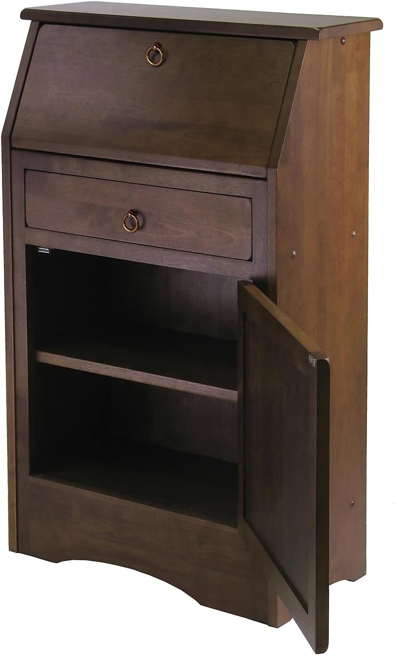 Winsome Regalia Secretary Desk, Antique Walnut