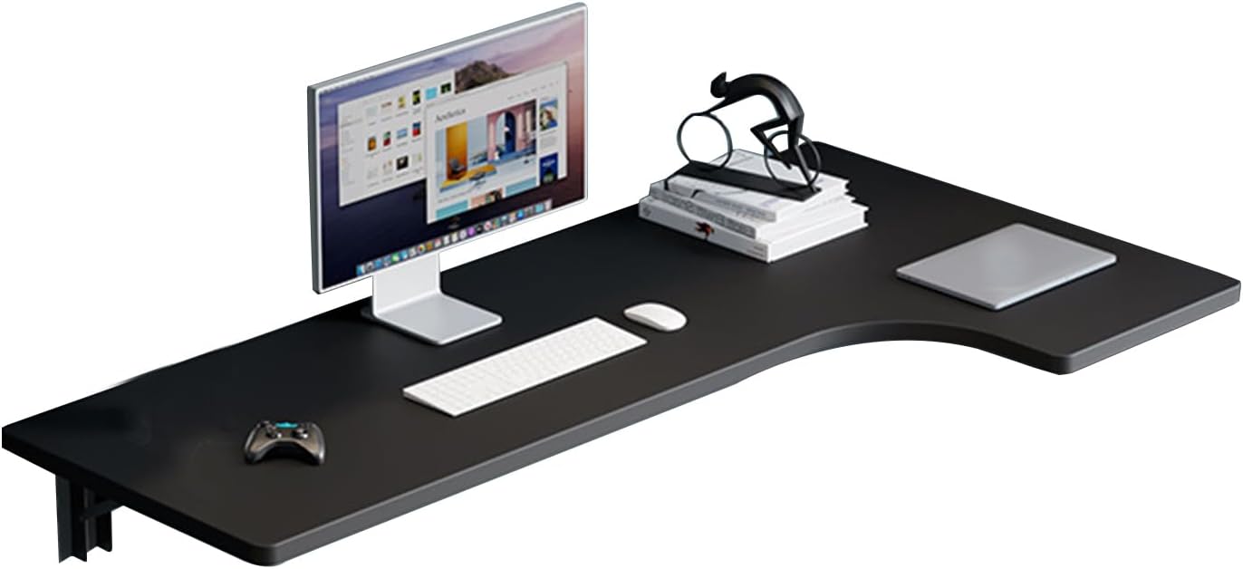 Wall Mounted L-Shape Corner Desk Home Office Corner Table Floating Laptop Desk Fold Down For Study, Bedroom, Bathroom Or Balcony(110X60X40cm(43.3X23.6X15.7in),black)