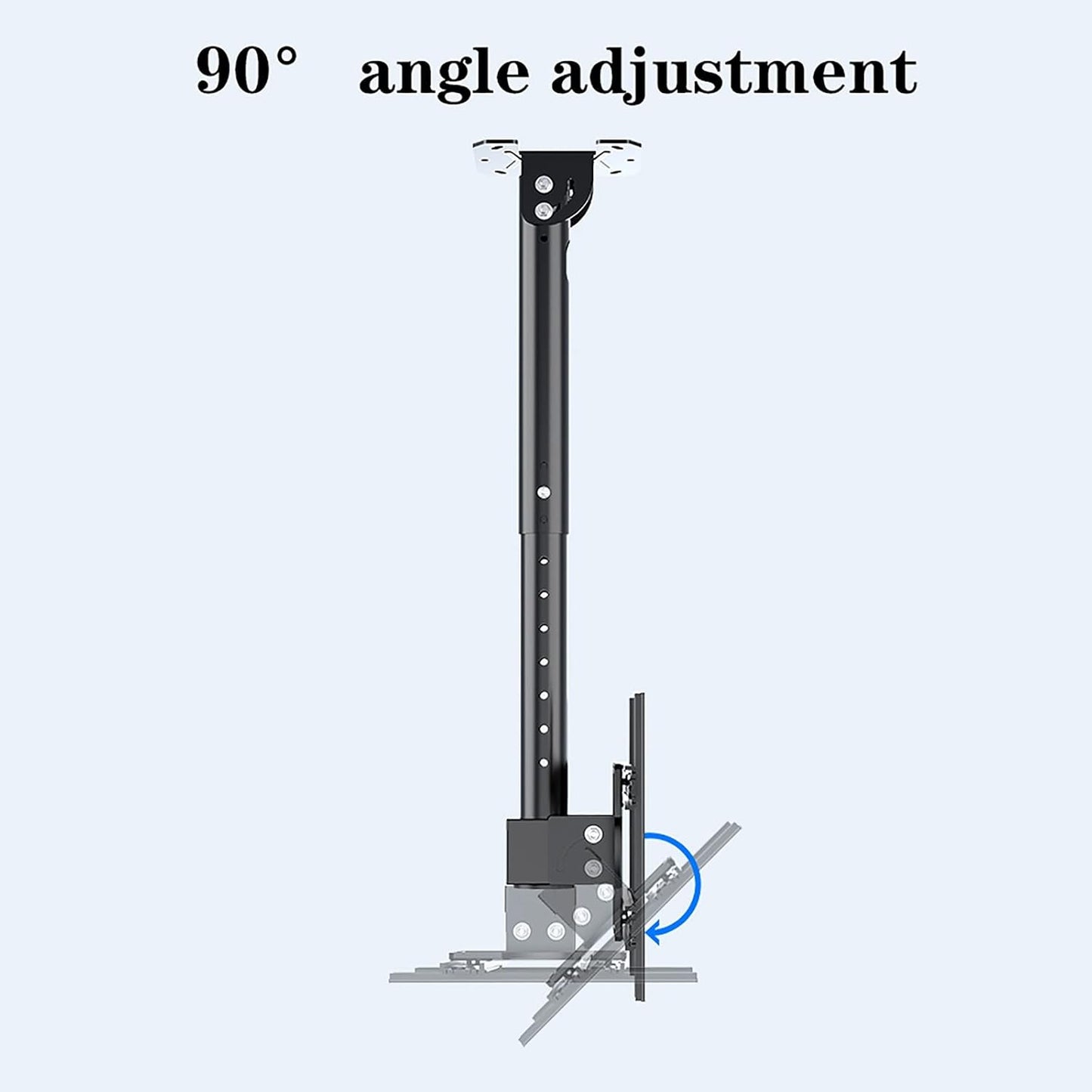 TV Stand,tv Wall Mount Adjustable Ceiling TV Mount, Tilt Swivel Telescopic Bracket, Fits Most 14-32 Inch LCD Plasma Monitor, Max 200x200mm,2m（1m）