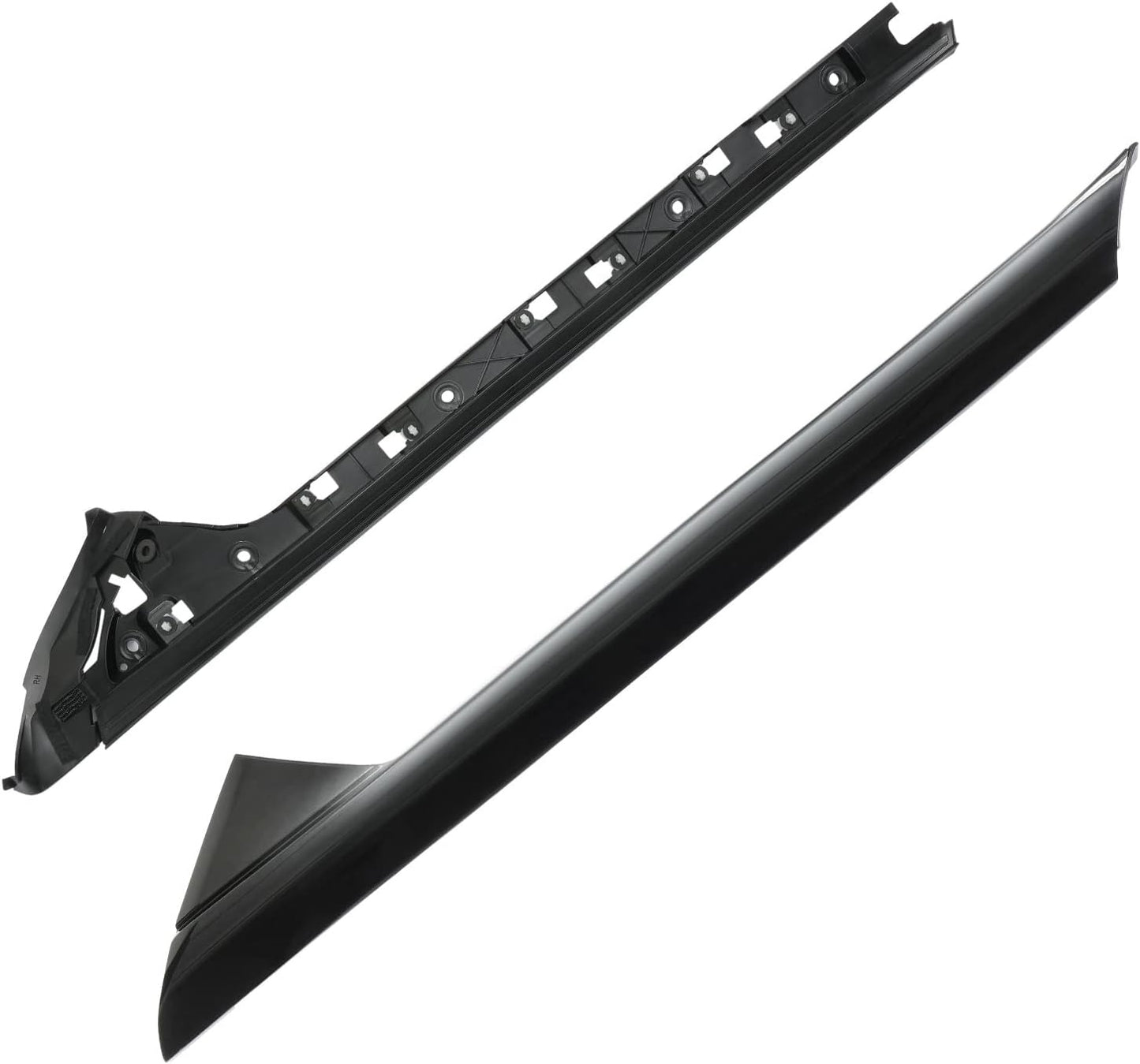 Windshield Trim Molding A-Pillar Set, Compatible with 2011-2019 Ford Explorer,Front Outer & Inner Right Passenger BB5Z7803144AA BB5Z-7803136-AA BB5Z7803136BA BB5Z-7803144-AA 926-451 Window Accessories