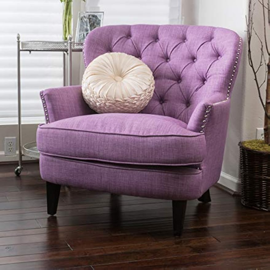 Christopher Knight Home Tafton Fabric Club Chair, Light Purple