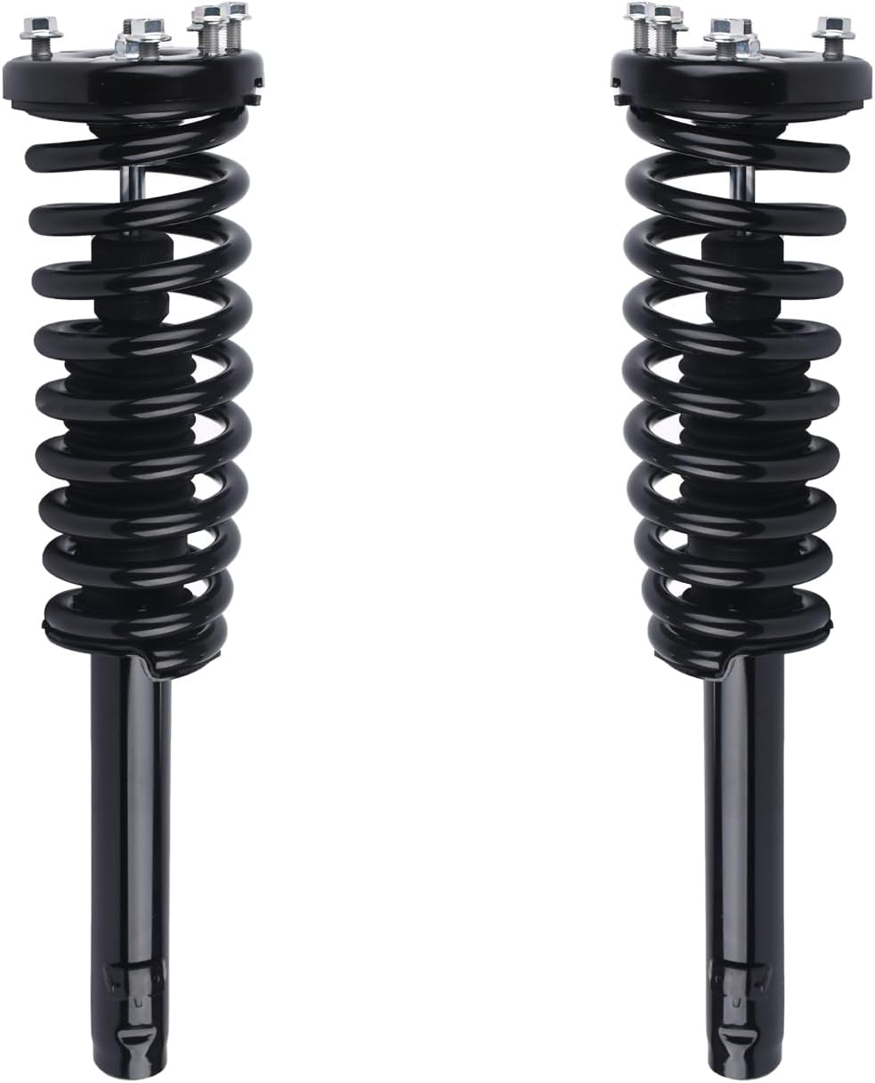 Autoround Front Complete Struts with Coil Spring Assembly Replacement for Honda Accord 2003 2004 2005 2006 2007-172123L 172123R