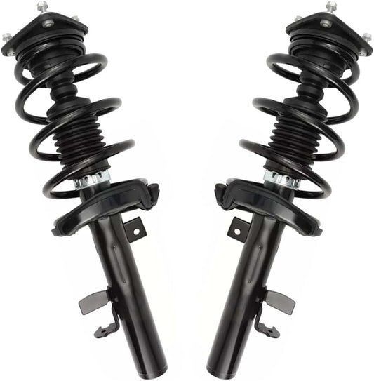 AutoShack Front Complete Strut & Coil Spring | Replacement for 2012-2013 Ford Focus | 2-PC