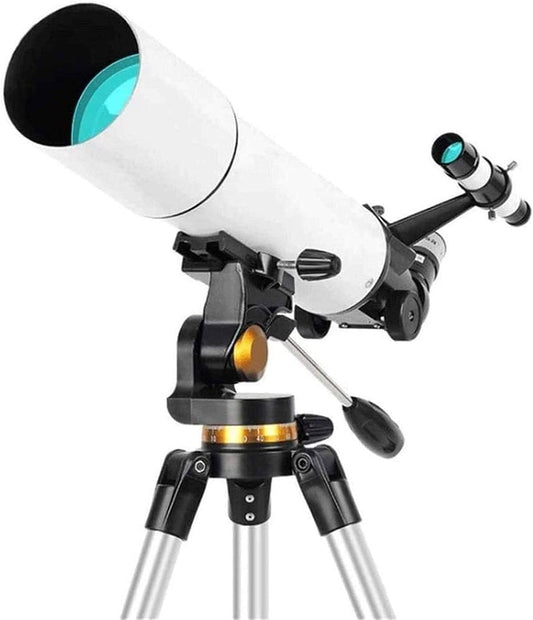 Telescope Mount Astronomical Refracting Telescope Adjustable Portable Travel Telescopes with Backpack Phone Adapter
