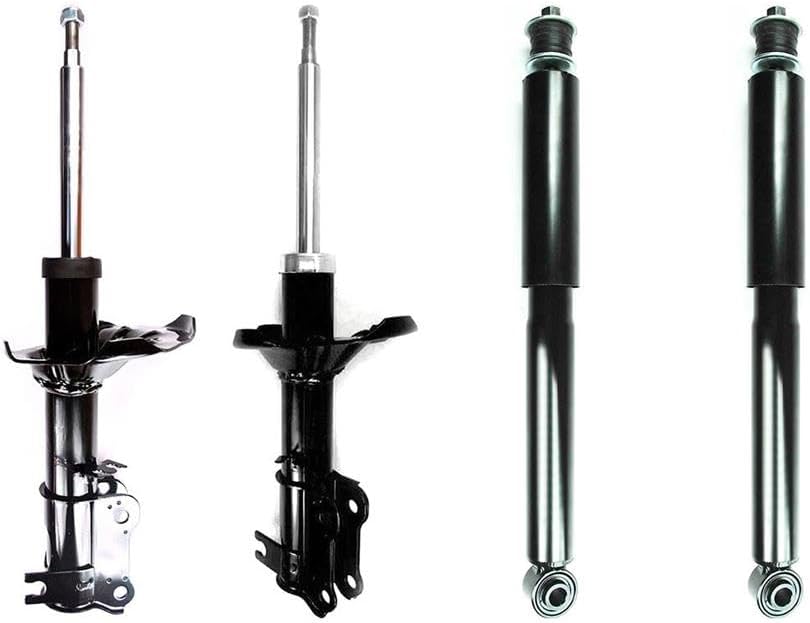 Shock Strut Assembly Set 4 - Shocks and Struts Front and Rear, Shock Absorber Suspension Strut Assembly fits Kia Sedona 2005 2004 2003 2002