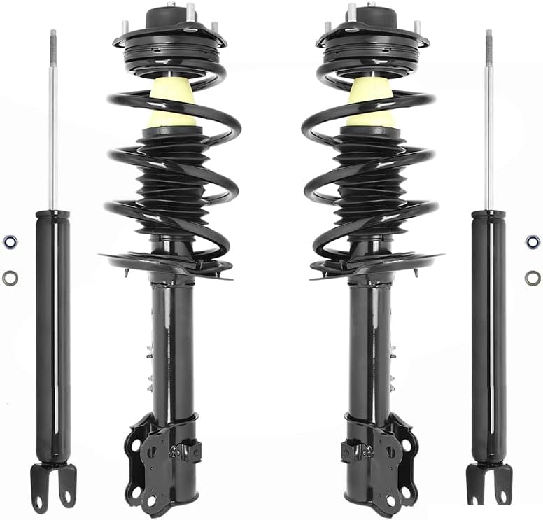 Complete Struts COMPLETESTRUTS - Front Complete Strut Assemblies with Coil Springs and Rear Shock Absorbers Replacement for 2010-2015 Hyundai Tucson FWD - Set of 4