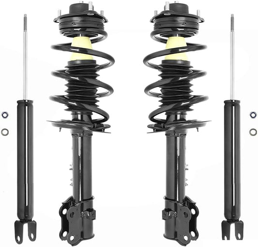 Complete Struts COMPLETESTRUTS - Front Complete Strut Assemblies with Coil Springs and Rear Shock Absorbers Replacement for 2010-2015 Hyundai Tucson FWD - Set of 4