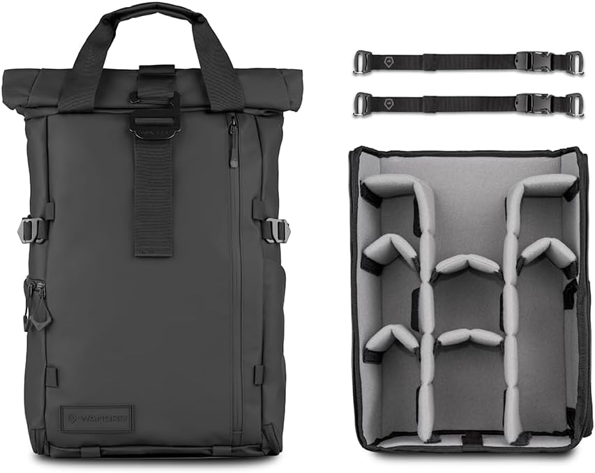 WANDRD All New PRVKE 21L V4: Camera Backpack and Photography Bundle - Weatherproof Travel and Photography Backpack, Bundle Includes 21L Bag, Camera Cube, Waist Straps, and Accessory Straps