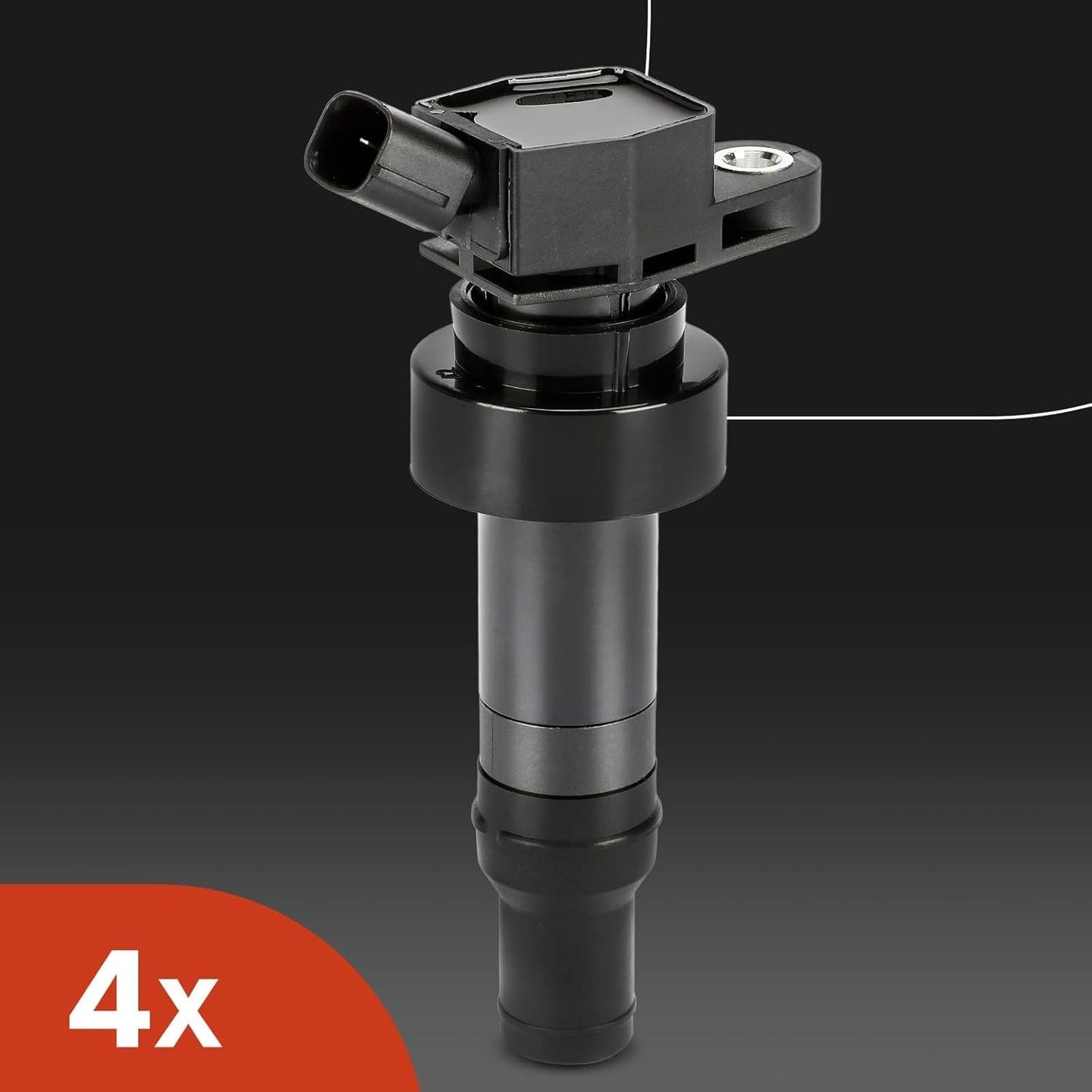 A-Premium Set of 4 Ignition Coil Pack and Iridium Spark Plugs Compatible with Hyundai Veloster 2012-2017, Accent & Kia Rio Soul 2012-2019, 1.6L Naturally Aspirated