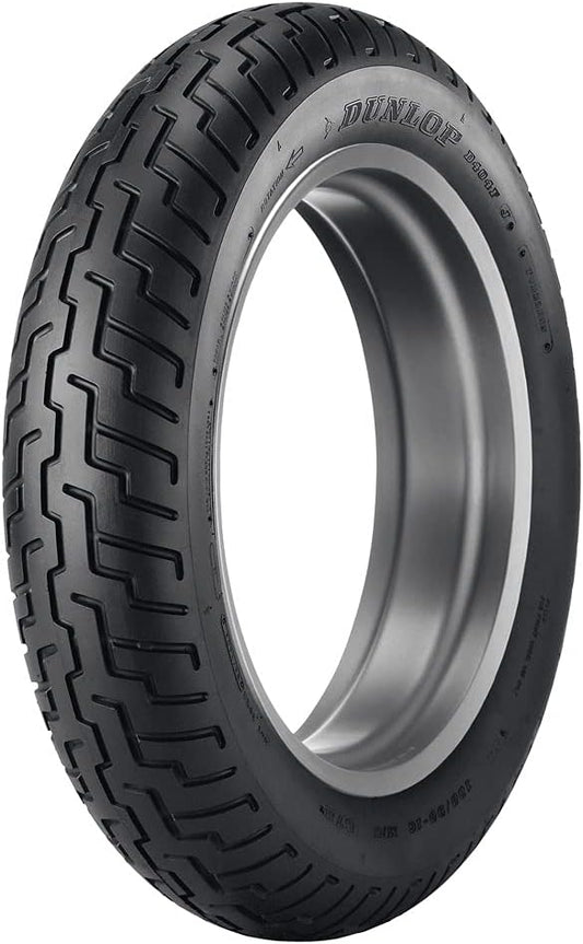 130/90-16 (67H) Dunlop D404 Front Motorcycle Tire Black Wall for Kawasaki Vulcan Classic VN800B 1996-2005