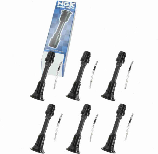 6 pc NGK Ignition Coil Boots compatible with Nissan Frontier 4.0L V6 2005-2018