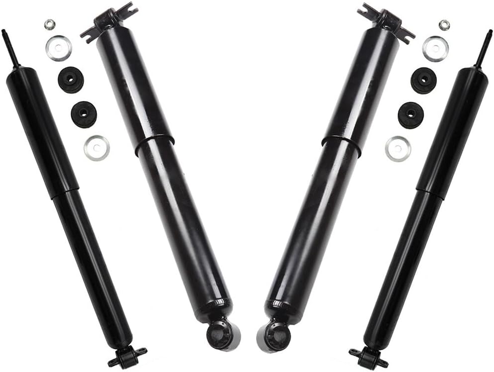 SCITOO Front & Rear (4 Pcs) Shocks for Jeep, Shocks Absorbers Fits 1991-2001 for Jeep for Cherokee with 37027 37083 344089 344088 Shocks and Struts Auto Shocks