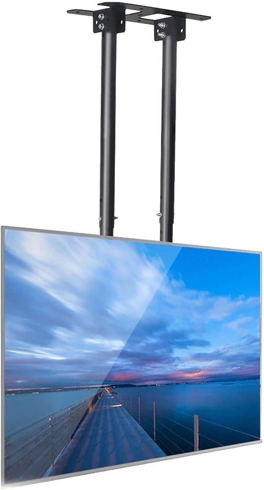 TV Wall Bracket Adjustable Ceiling TV Mount Bracket, 2 Post Single Sn TV Mount, VESA Max 900x600mm for 26-70 inch TVs