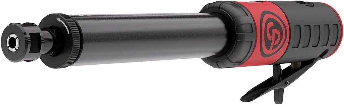 Chicago Pneumatic CP7412 - Air Die Grinder Tool, Welder, Woodworking, Automotive Car Detailing, Stainless Steel Polisher, Heavy Duty, Straight, 1/4 Inch (6 mm), 0.56 HP / 420 W - 22000 RPM