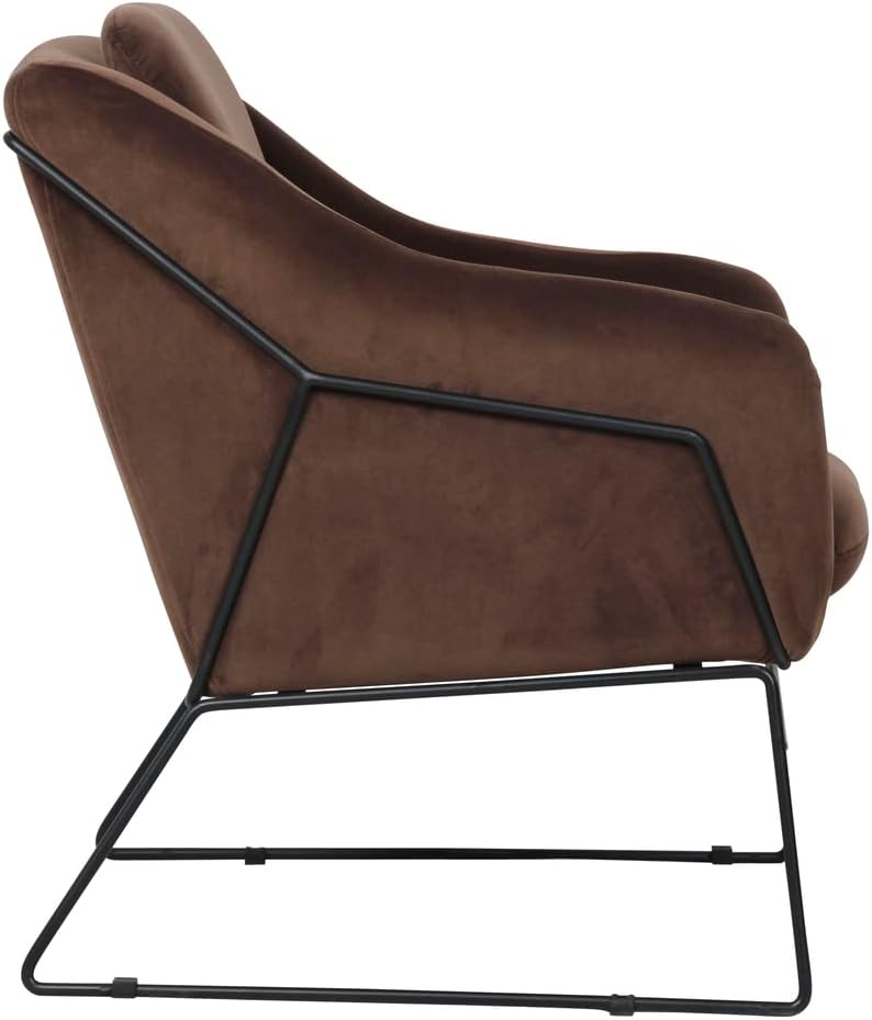 Velvet Accent Armchair - Living Room Chair, Bedroom Chair, Elegant Design, Modern Furniture