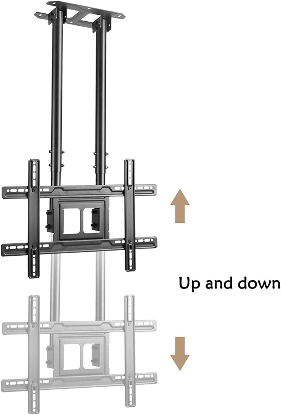 TV Wall Mount Adjustable Height TV Stand, Holds Up to 70Kg Screens Ceiling TV Mount Bracket, Can Mount On Ceilings/Wall Beautiful Scenery