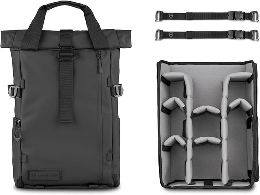 WANDRD All New PRVKE 21L V4: Camera Backpack and Photography Bundle - Weatherproof Travel and Photography Backpack, Bundle Includes 21L Bag, Camera Cube, Waist Straps, and Accessory Straps