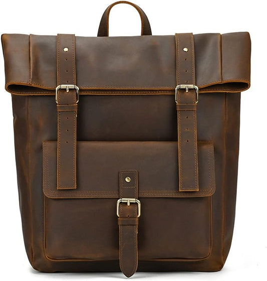 1pccs Retro Men's Backpack Large Capacity Backpack College 16 Inch Computer Bag