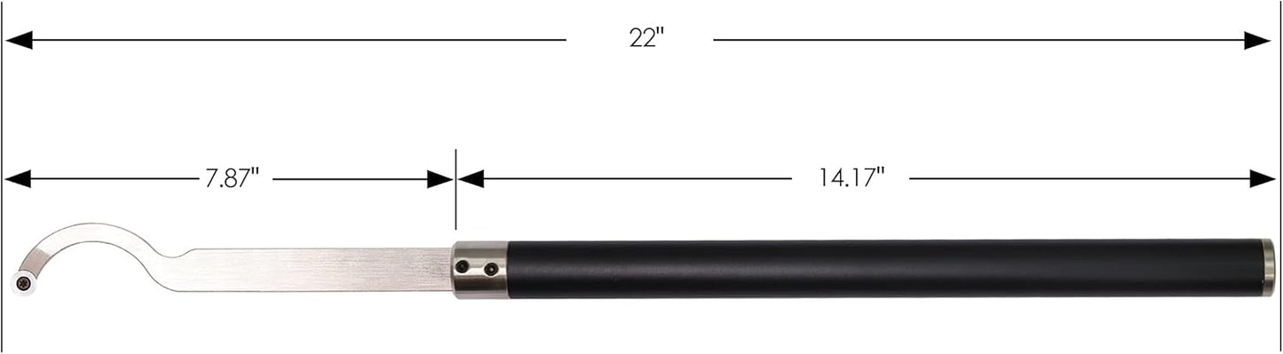 Carbide Tipped Woodturning Tool 9pcs chise set Lathe Full Size Rougher Finisher Detailer Swan Neck Hollower Parting Tools Set of 7 and 2 Interchangeable Aluminum All