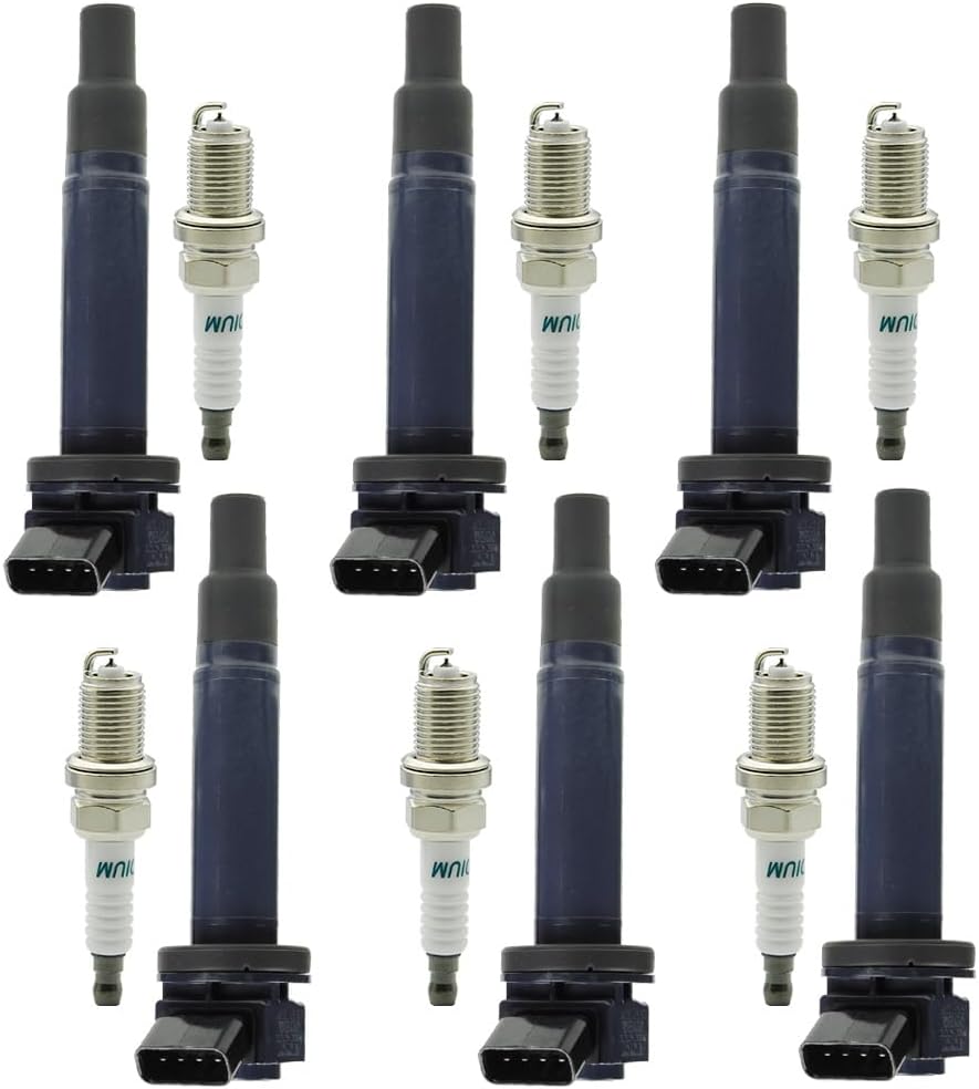 Set of 6 Ignition Coils UF267 and 4504 Iridium Spark Plugs Compatible with 1999-2018 Lexus Toyota Lexus ES300 RX300 ES330 RX330 Sienna Highlander Avalon Camry Solara 3.0L 3.3L V6