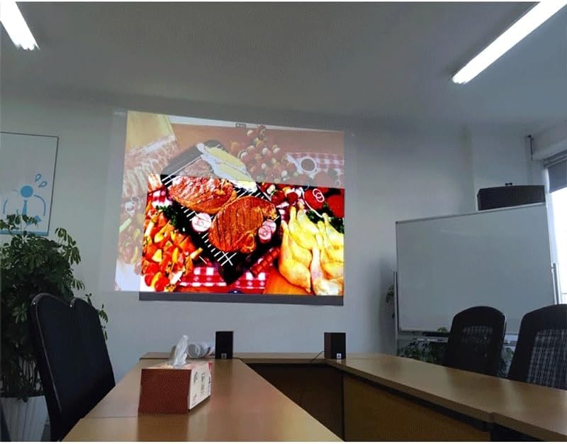 ZHCHAO Projector Screen Reflective Fabric Projector Projection Screen Enhance Brightness(100 inch)