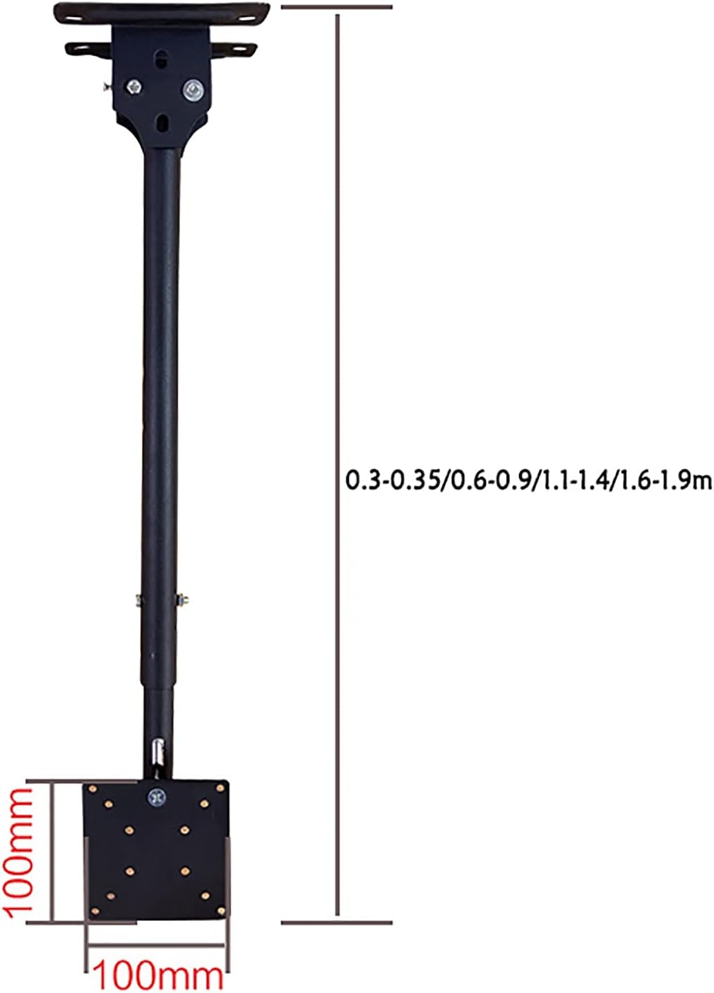 TV Stand, tv Wall Mount Ceiling TV Bracket Mount, Tilt Swivel Height Adjustable TV Mount, for Most 17-32 Inch Flat Sn TVs