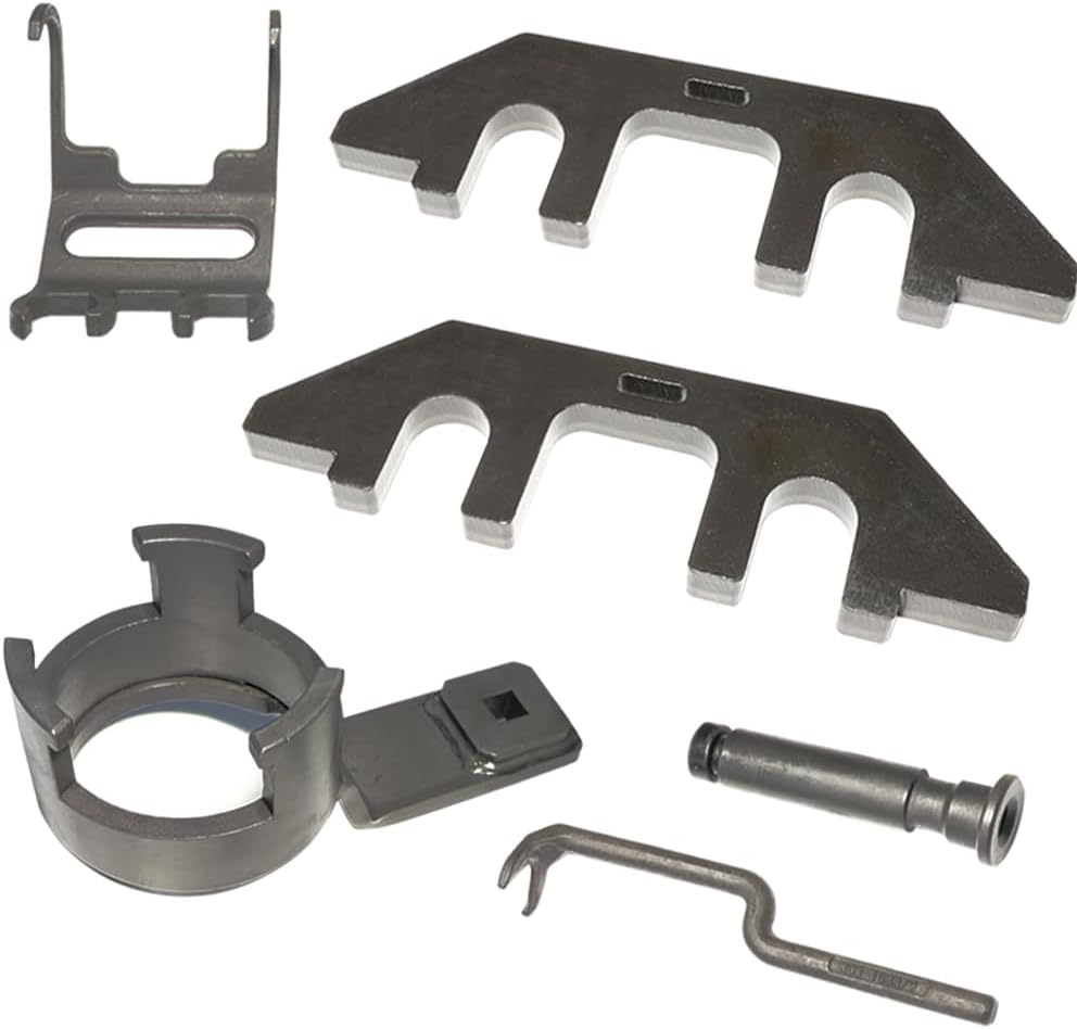 303-1655 303-1633 Camshaft Alignment Tool Vibration Damper Pulley Holder Compatible with Ford 3.5L EcoBoost V6 Upgraded F-150 Lincoln Navigator Roller Rocker Follower Remove Install Timing Tool Kit
