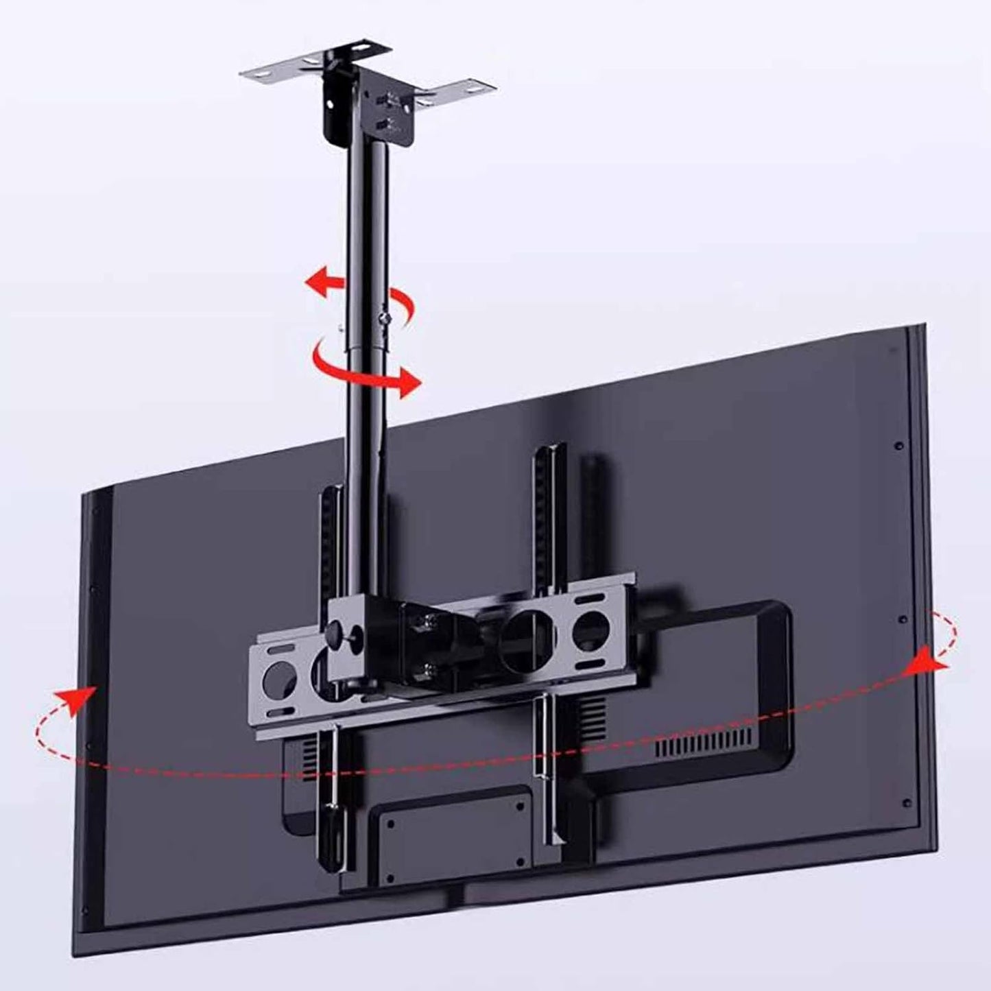 Ceiling TV Stand - Tv Wall Mount,Full Motion 360° Rotation Tilting Ceiling TV Mount Stand,Fits Most 32-55 Inch TVs Height Adjustment TV Lift Mount,Hanging TV Mount,500,3000mm