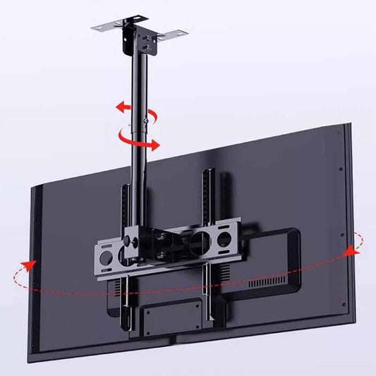Ceiling TV Stand - Tv Wall Mount,Full Motion 360° Rotation Tilting Ceiling TV Mount Stand,Fits Most 32-55 Inch TVs Height Adjustment TV Lift Mount,Hanging TV Mount,500,2000mm