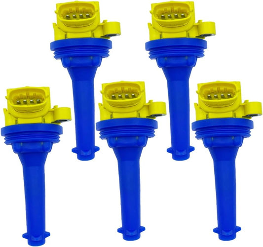 5PCS ARKAUTO HIGH PERFORMANCE IGNITION COIL ARK-IG517-Y UF517 UF-517 30713417 86778370 307134170 307134171 C1721 86778370 FOR VOLVO C30 C70 S40 S60 V50 V70 XC70 2.5T 2.4 2.4T L5