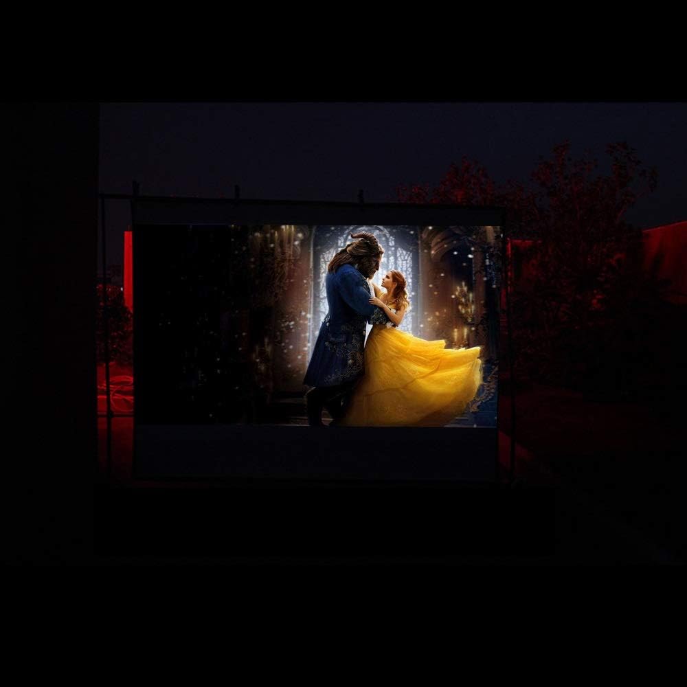 100 Inch 16:9 Outdoor Simple Portable Screen Travel Front & Rear Projection Screen Night Super Thin Projection Screen