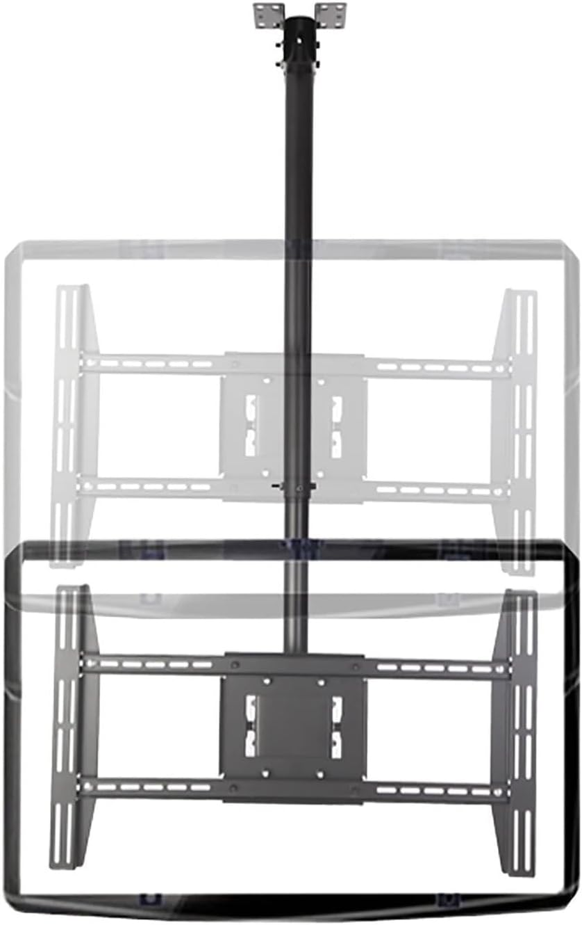 Ceiling TV Mount Bracket - Tilt and Rotatable TV Stand Fits 50-80 Inch TVs,with Loading 100kg/220Lbs,Two Types of Installation,1.6,2.6m