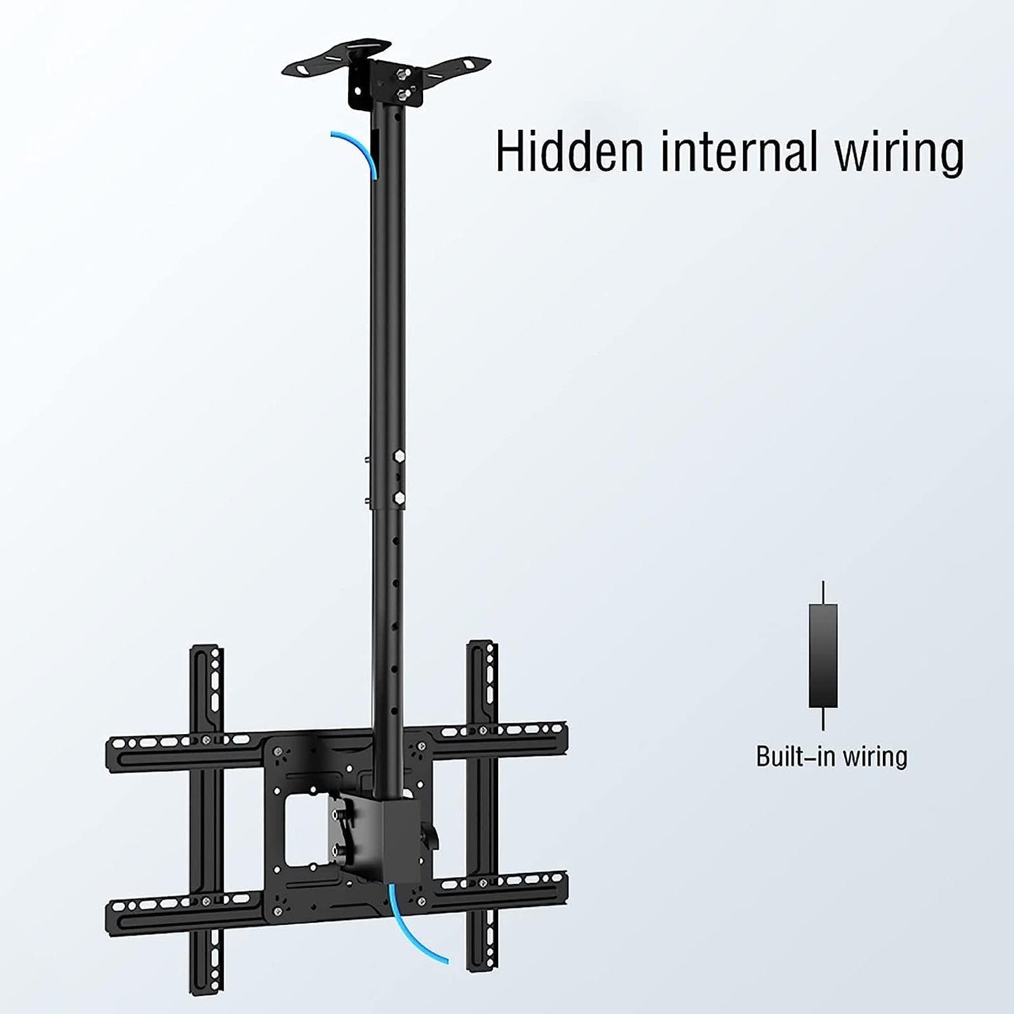Ceiling TV Mount for 32 65 inch TVs Adjustable Tilt & 30° Swivel Versatile Wall & Ceiling Mount Bracket Multi Functional TV Support for Home & Office