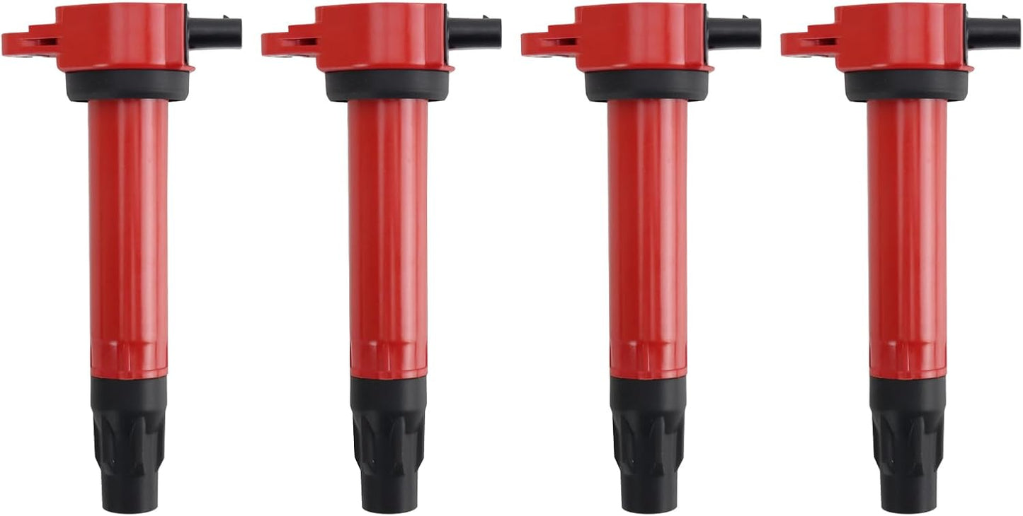 TRQ Ignition Coil Set Compatible with 2011-2014 Chrysler 200 2007-2010 Sebring 2008-2014 Dodge Avenger 2007-2012 Caliber 2009-2020 Journey 2007-2017 Jeep Compass Patriot