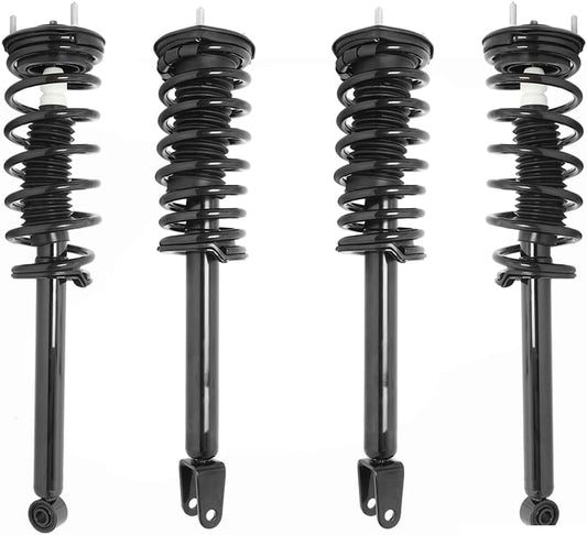 COMPLETESTRUTS - Front & Rear Complete Strut Assemblies with Coil Springs Replacement for 2007-2017 Lexus LS460 RWD - Set of 4