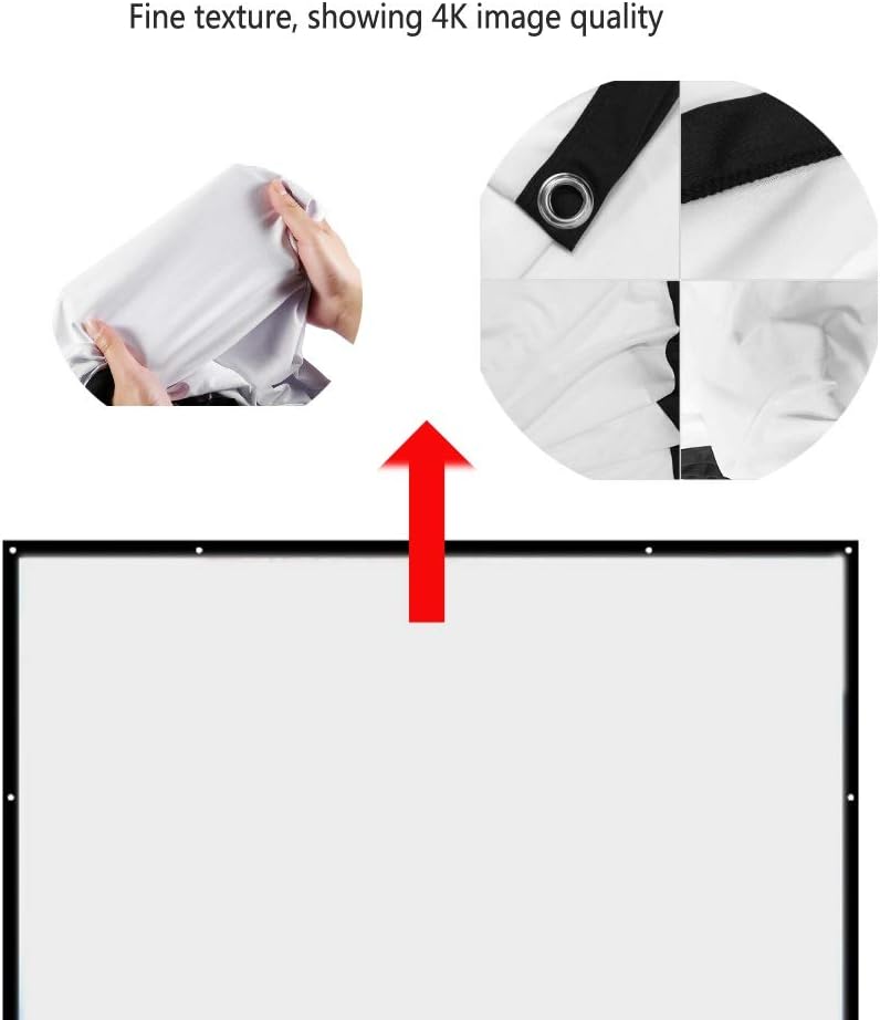 100 inch 16:9 Portable Projection Screen Projector Screen for Home Theater LED Projector (Size : 100 inch)