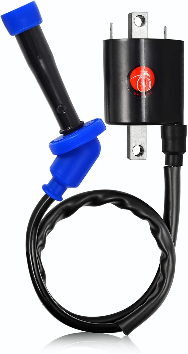 2x Ignition Coil Pack & Spark Plug Compatible with Yamaha V Star 650 XVS650 1998-2016 4VR-82320-00-00