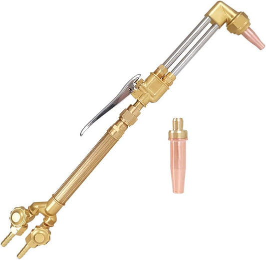 TOAUTO Heavy Duty Cutting Torch, Oxygen Propane Acetylene Welding Torch Flame Torch Handle & Cutting Attachment with Propane Tip