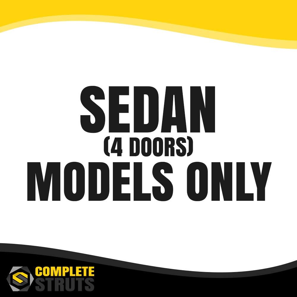 COMPLETESTRUTS - Front & Rear Complete Strut Assemblies with Coil Springs Replacement for 1993-2002 Toyota Corolla Sedan - Set of 4