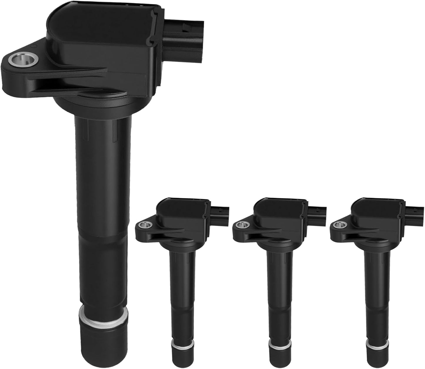 SCITOO ignition coils 4+Spark Plugs 4 4pcs Replacement for P-assat 1.8L 2001-2005,for J-etta 1.8L 2001 2002 2003 2004 2005,for A-udi A4 1.8L 2001-2007 Replace UF411 UF-437, UF-580, CO044