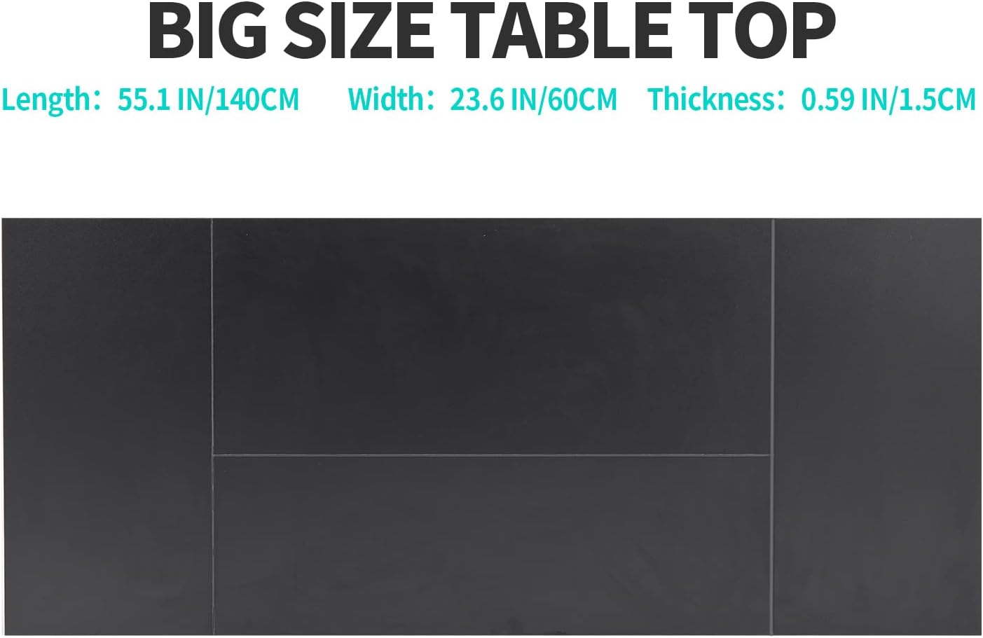 UNICOO - Crank Adjustable Height Standing Desk, Game Table, Home Office Desk, Computer Table 55 * 23.6 in Tabletop (XJH-C-55 Black)