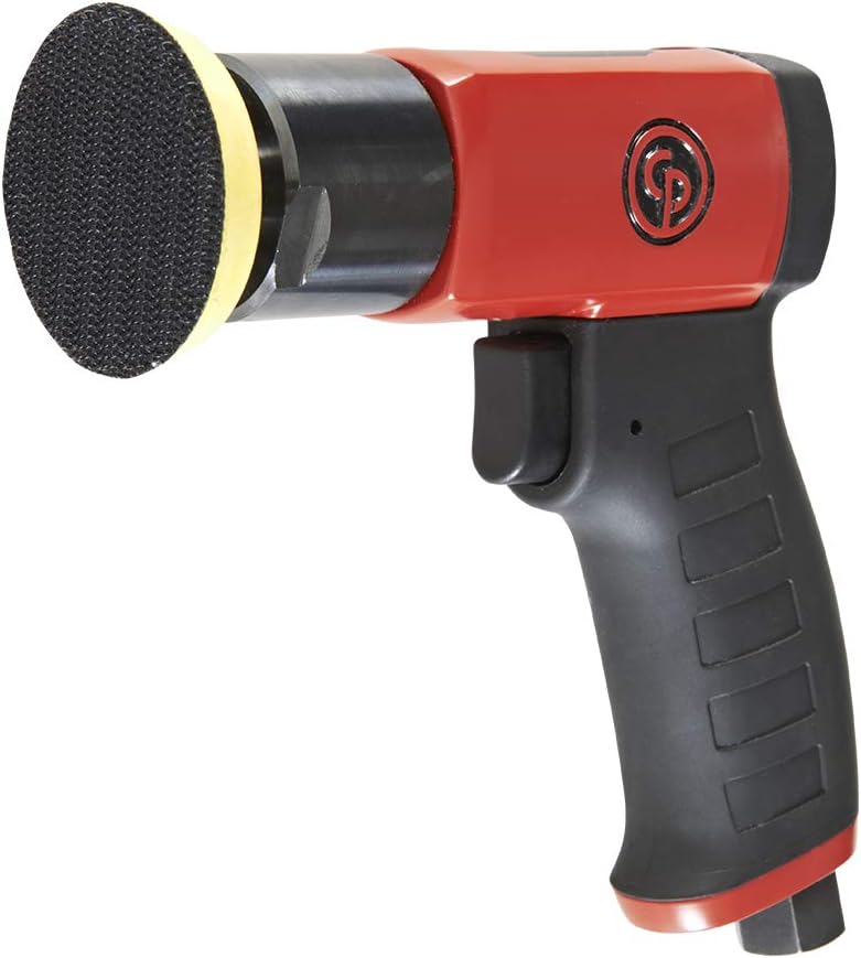 Chicago Pneumatic CP7201-3 Inch (75 mm) Air Polisher, Pistol Handle, Hook & Loop - 2,500 RPM